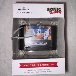 Hallmark Sonic The Hedgehog Game Cartridge Christmas Ornament ~ New in Box